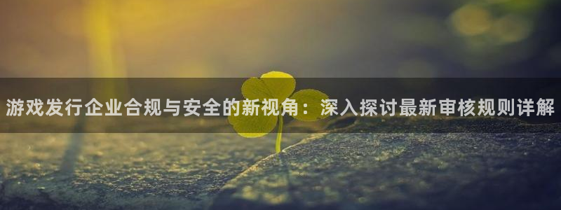 db电竞子上市了吗：游戏发行企业合规与安全的新视角：深入探讨最新审核规则详解