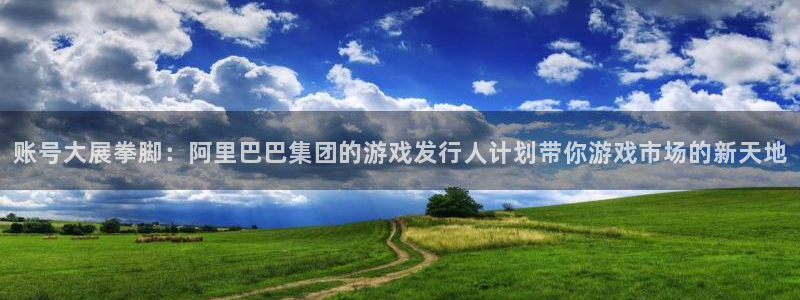db电竞官网平台怎么样可靠吗：账号大展拳脚：阿里巴巴集团的游戏发行人计划带你游戏市场的新天地